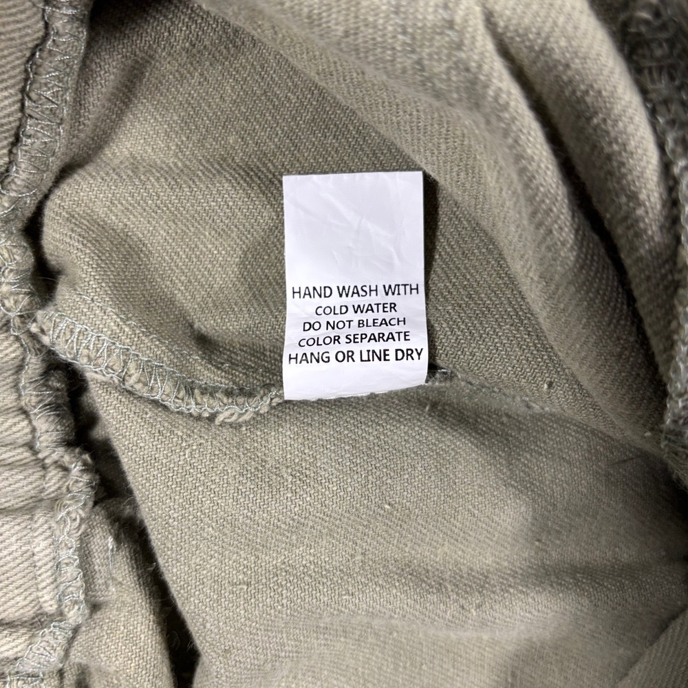 Cloud Ten Jogger Pants Women Large Olive Green High Rise Cotton Twill CP10439Y - Picture 10 of 12